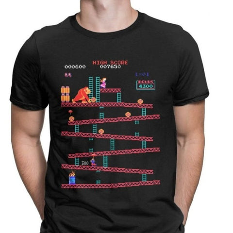 Retro Arcade T-Shirt - Black / XXXL - Naviacraft Studios AB