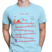 Retro Arcade T-Shirt - Sky Blue / XXXL - Naviacraft Studios AB